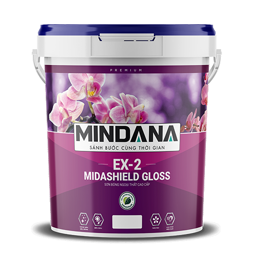 Sơn bóng ngoại thất cao cấp Mindana (EX2 ) - Midashield Gloss