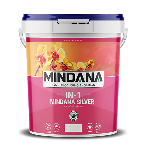 Sơn phủ nội thất mịn Mindana (IN1) - Mindana Silver Sơn