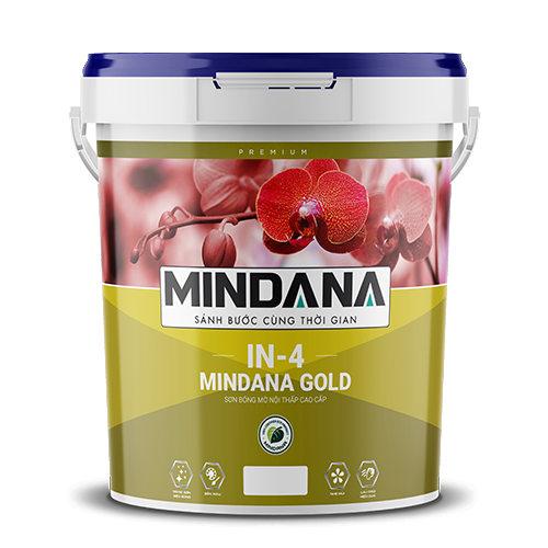 Sơn bóng mờ nội thất cao cấp Mindana (IN4) - Mindana Gold 