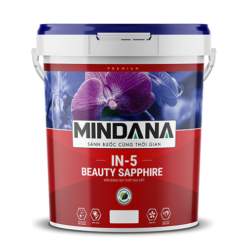  Sơn bóng nội thất cao cấp Mindana (IN5) - Beauty Sapphire 